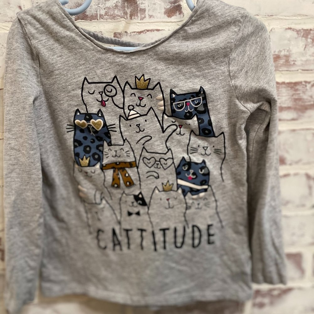 Girls long sleeve t shirt with back detail